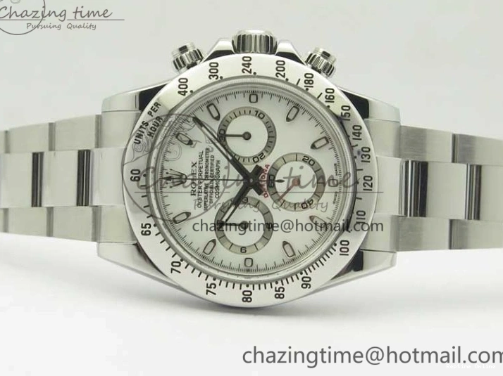 0412 Daytona 116520 ARF 1:1 Best Edition 904L SS Case and Bracelet White Dial A4130 Super Clone V Neat 3419